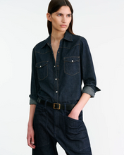 Load image into Gallery viewer, Nili Lotan Travis Shirt, Indigo Rinse
