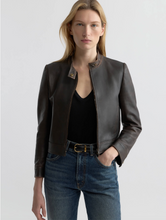 Load image into Gallery viewer, NILI LOTAN Nico Shrunken Leather Jacket
