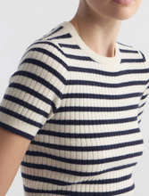 Load image into Gallery viewer, NILI LOTAN Alita Stripe Cashmere Sweater Tee
