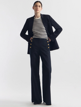 Load image into Gallery viewer, NILI LOTAN Alita Stripe Cashmere Sweater Tee
