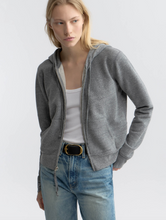 Load image into Gallery viewer, Nili Lotan Callie Zip Up Hoodie - Heather Grey
