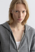 Load image into Gallery viewer, Nili Lotan Callie Zip Up Hoodie - Heather Grey

