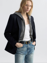 Load image into Gallery viewer, Nili Lotan Callie Zip Up Hoodie - Heather Grey
