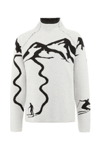 Load image into Gallery viewer, FRAUENSCHUH Chatel Merino Wool Sweater - Creme/Black
