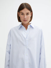 Load image into Gallery viewer, House of Dagmar Classic Cotton Shirt - Blue Stripe
