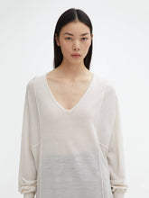 Load image into Gallery viewer, House of Dagmar Merino V-Neck Knit - Chalk
