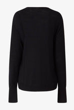Load image into Gallery viewer, House of Dagmar Merino V-Neck Knit - Black
