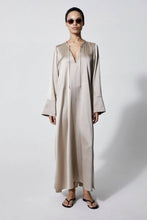 Load image into Gallery viewer, House of Dagmar Vivi Silk Dress - Champagne
