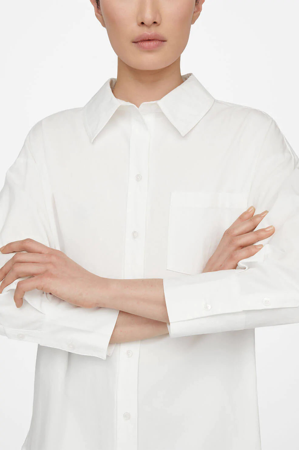 ANINE BING Mika Shirt in White