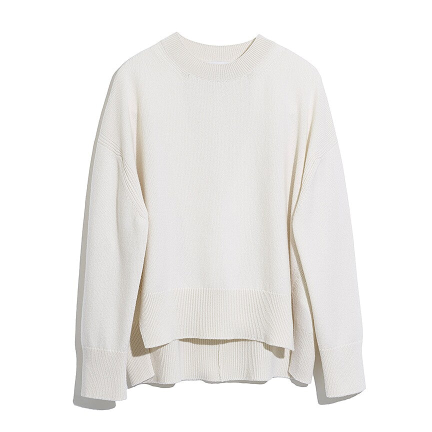 BARRIE Boarders Round Neck Pullover - Ivory