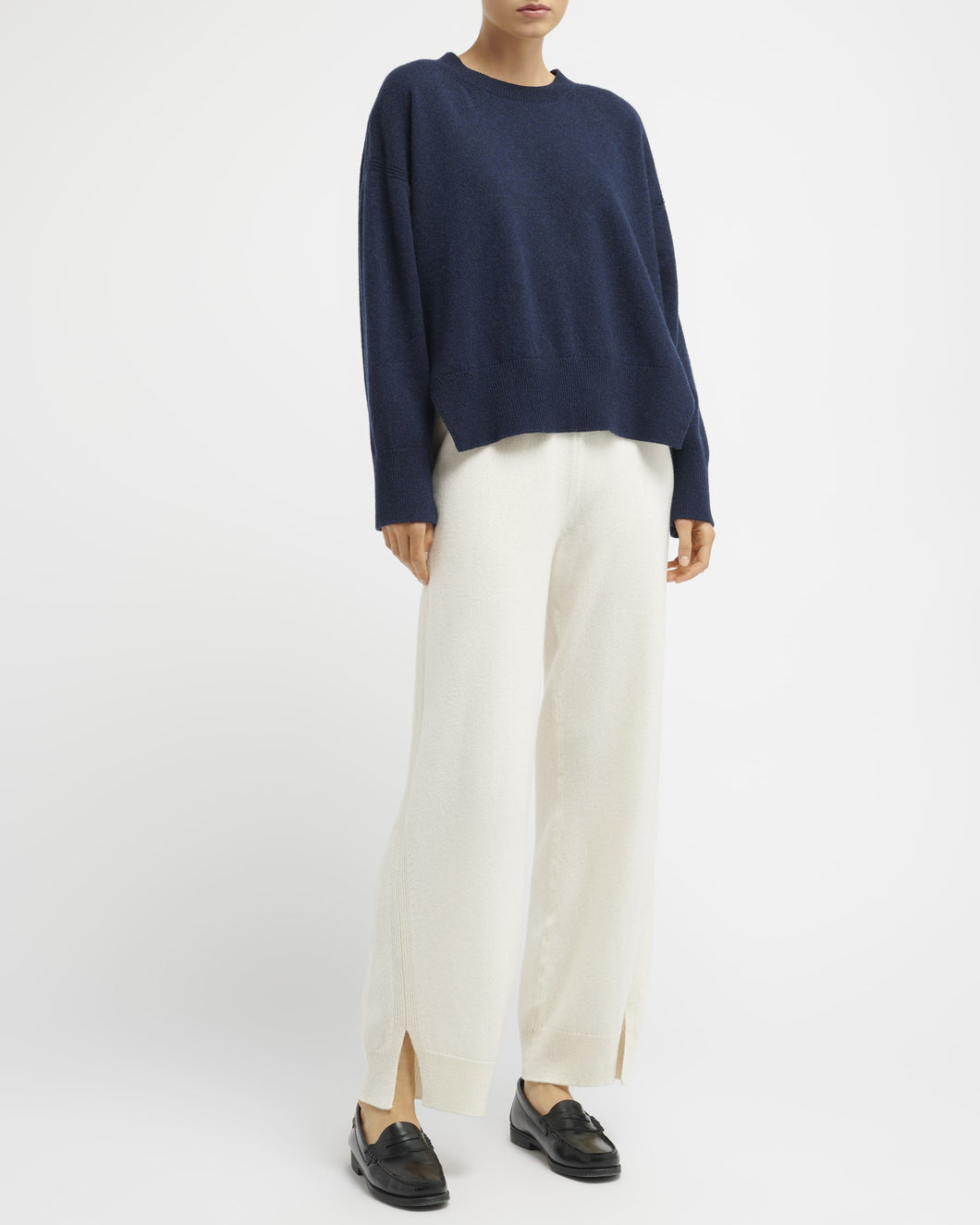 BARRIE Cashmere Trousers - Ivory