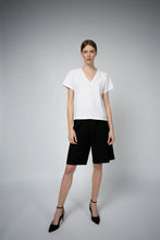 Load image into Gallery viewer, Santicler Magda V-Neck Tee, White
