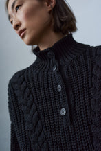 Load image into Gallery viewer, CORDERA Cable Knit Sweater - Black
