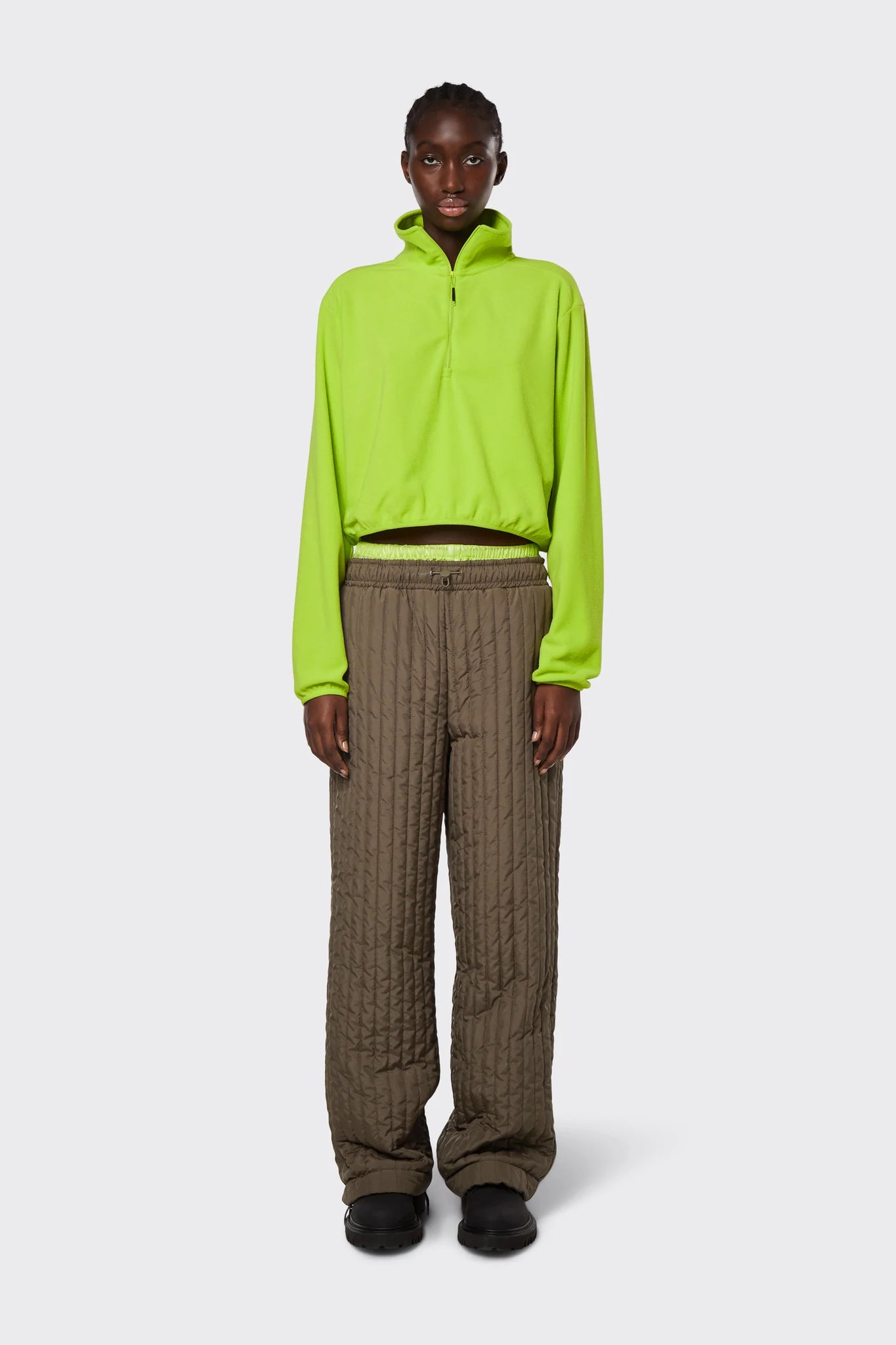 RAINS Liner Pants Wide Wood M. STUDIO