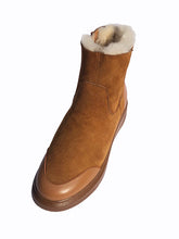 Load image into Gallery viewer, Suzanne Rae Shearling Sneaker Boot - Russet Suede

