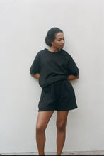 Load image into Gallery viewer, Wol Hide Big Summer Sweatshirt : Black
