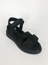 Load image into Gallery viewer, Suzanne Rae Vegan Padded Velcro Sandal - Black
