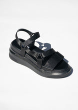 Load image into Gallery viewer, Suzanne Rae Velcro Sandal - Black
