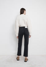 Load image into Gallery viewer, Loulou Studio Wular Grey Straight Denim Pants
